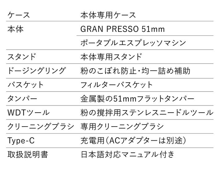 GRAN PRESSO 商品説明画像 35