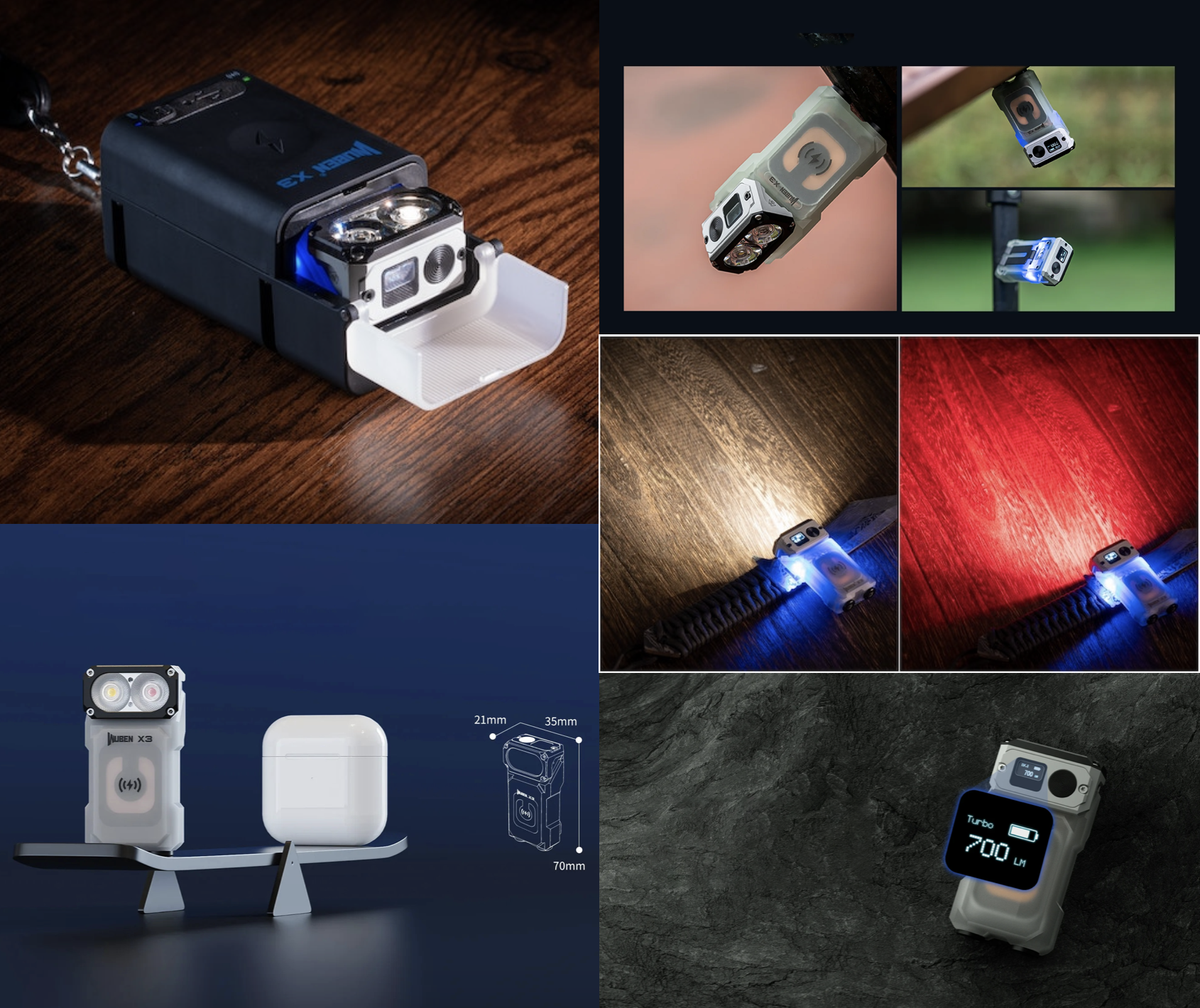 充電ボックス付ミニLED懐中電灯【WUBEN X3】徹底的高性能＆高機能
