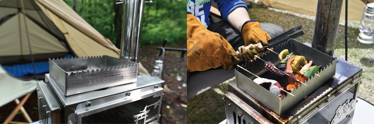 調理もしっかりできる「中型薪ストーブ」MAKIng STOVE ｜ 一緒に買うと